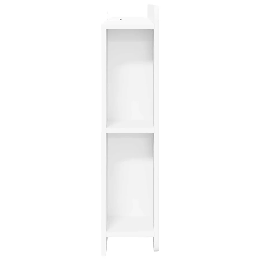 Cabinet de Tête de Lit avec stockage Blanc Bois d’ingénierie - 6
