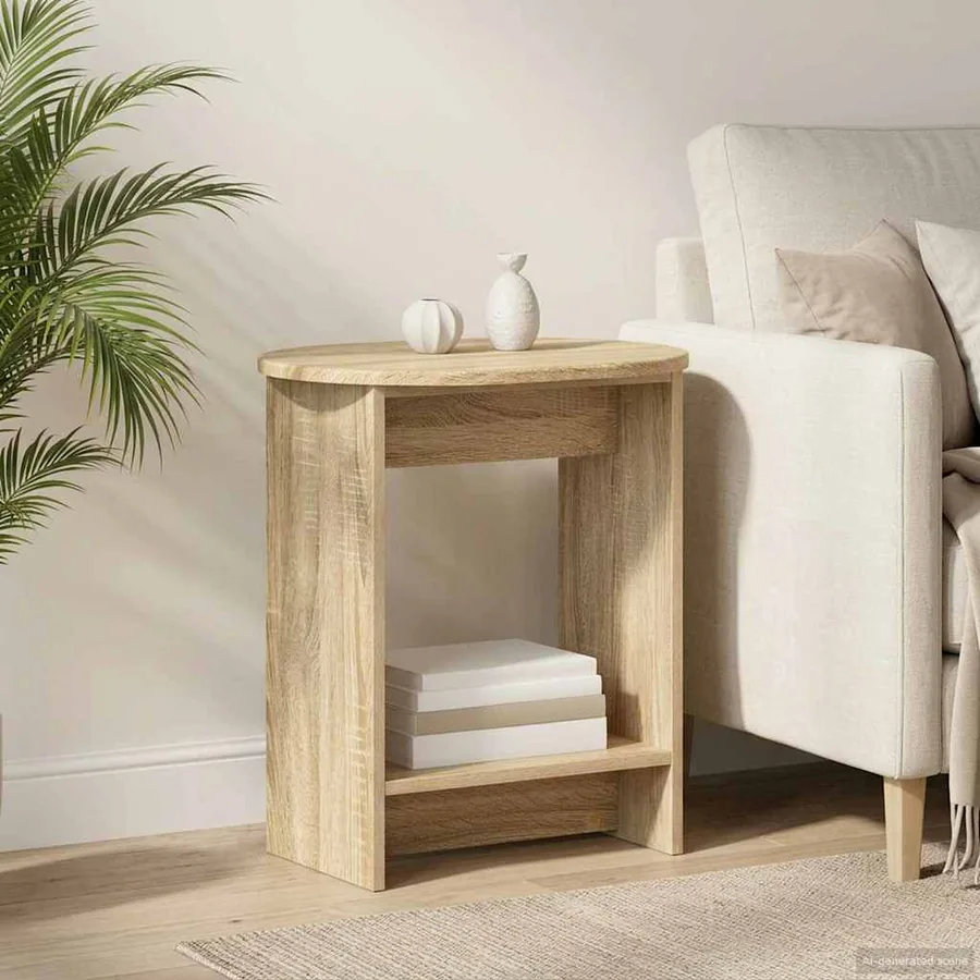 Table d'appoint Chêne Sonoma 50 x 39,5 x 55 cm