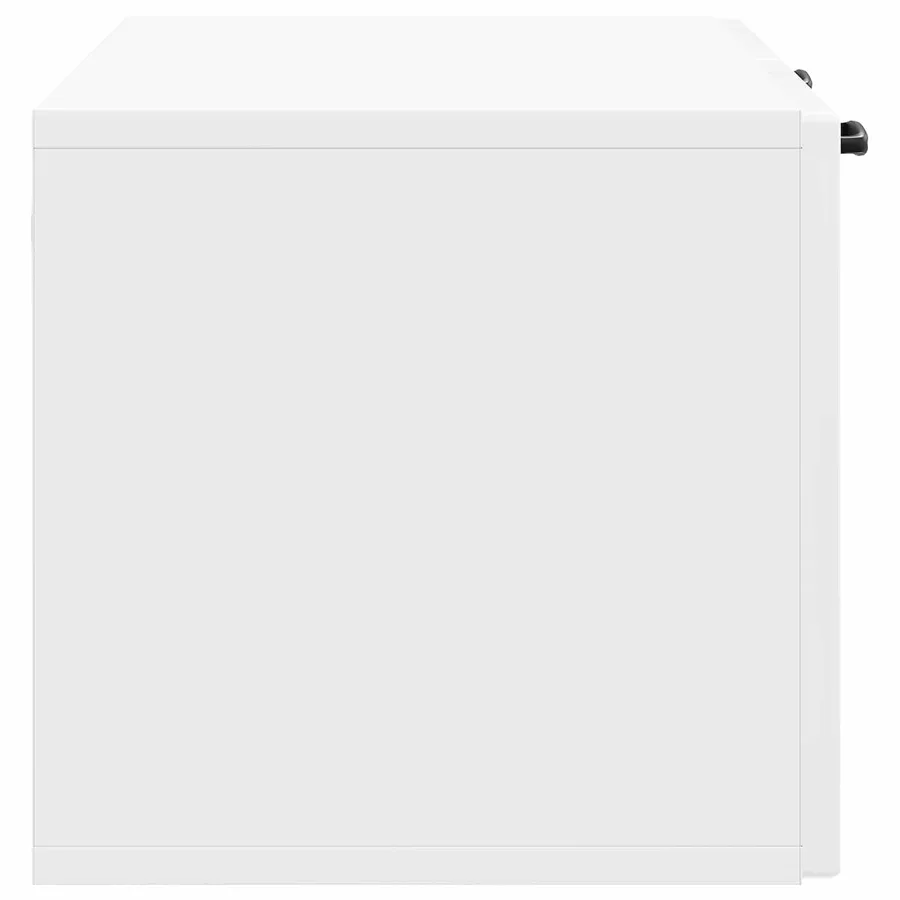 Meuble TV mural Montage mural Blanc brillant 78,5 x 31 x 30 cm - 7