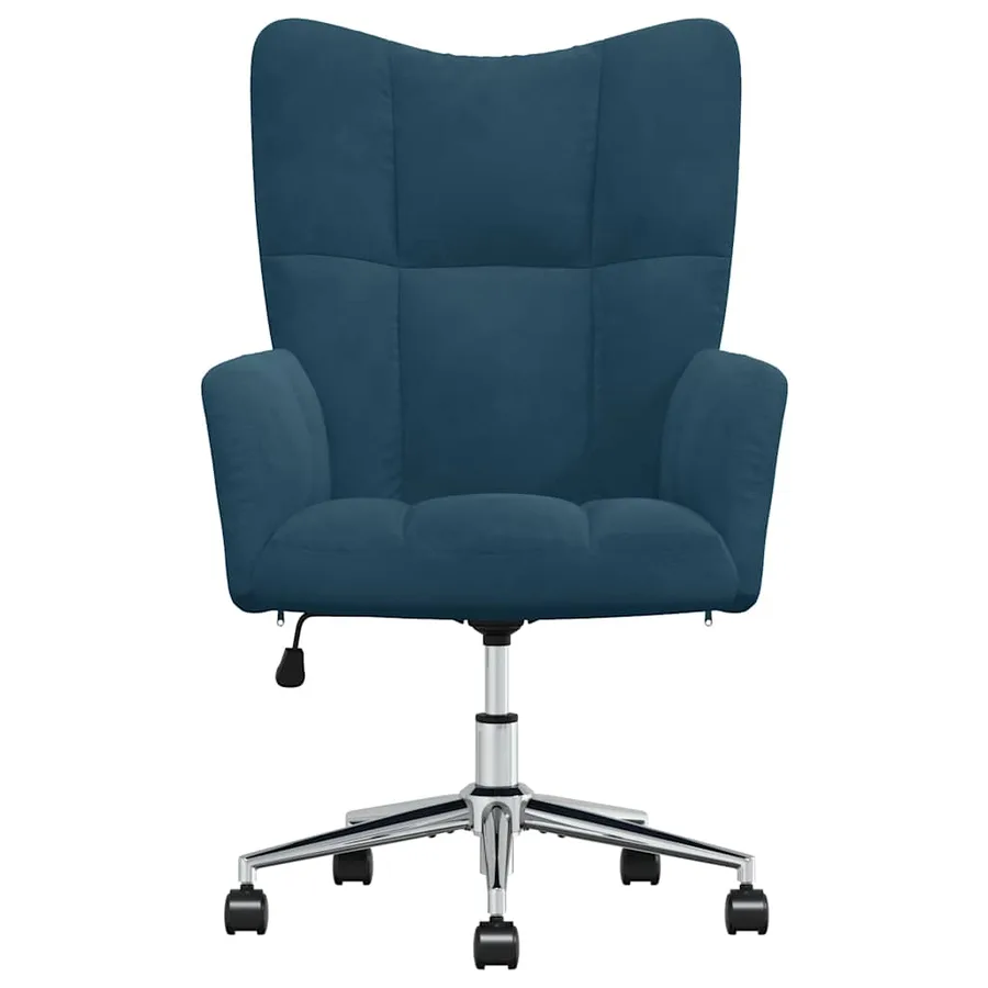 Chaise de relaxation Bleu Velours - 3