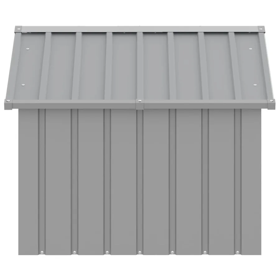 Niche pour chien Gris 116,5x103x81,5 cm Acier galvanisé - 6