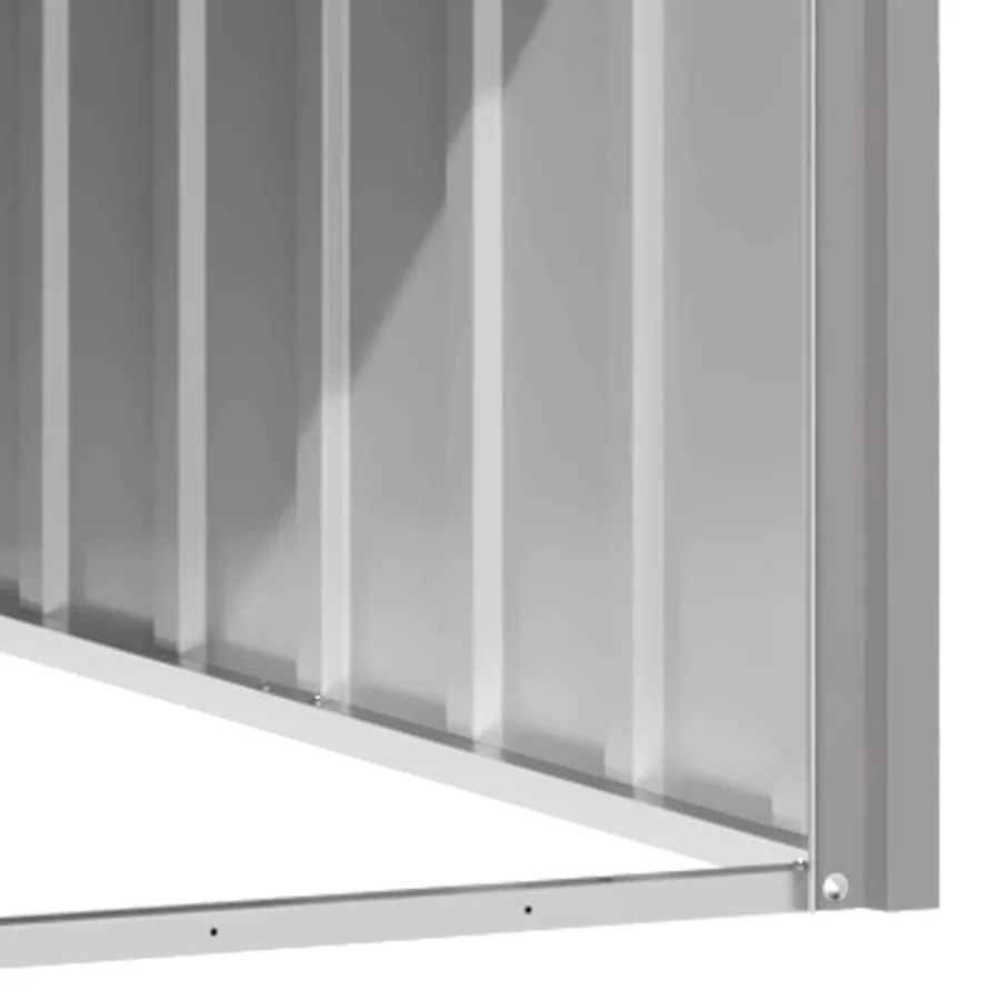 Niche pour chien Gris 116,5x103x81,5 cm Acier galvanisé - 8