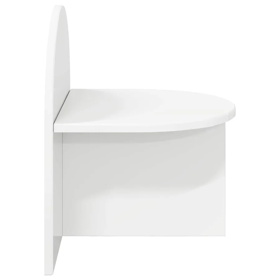Table de chevet 2 pcs Blanc brillant 40 x 35,5 x 45,5 cm - 7