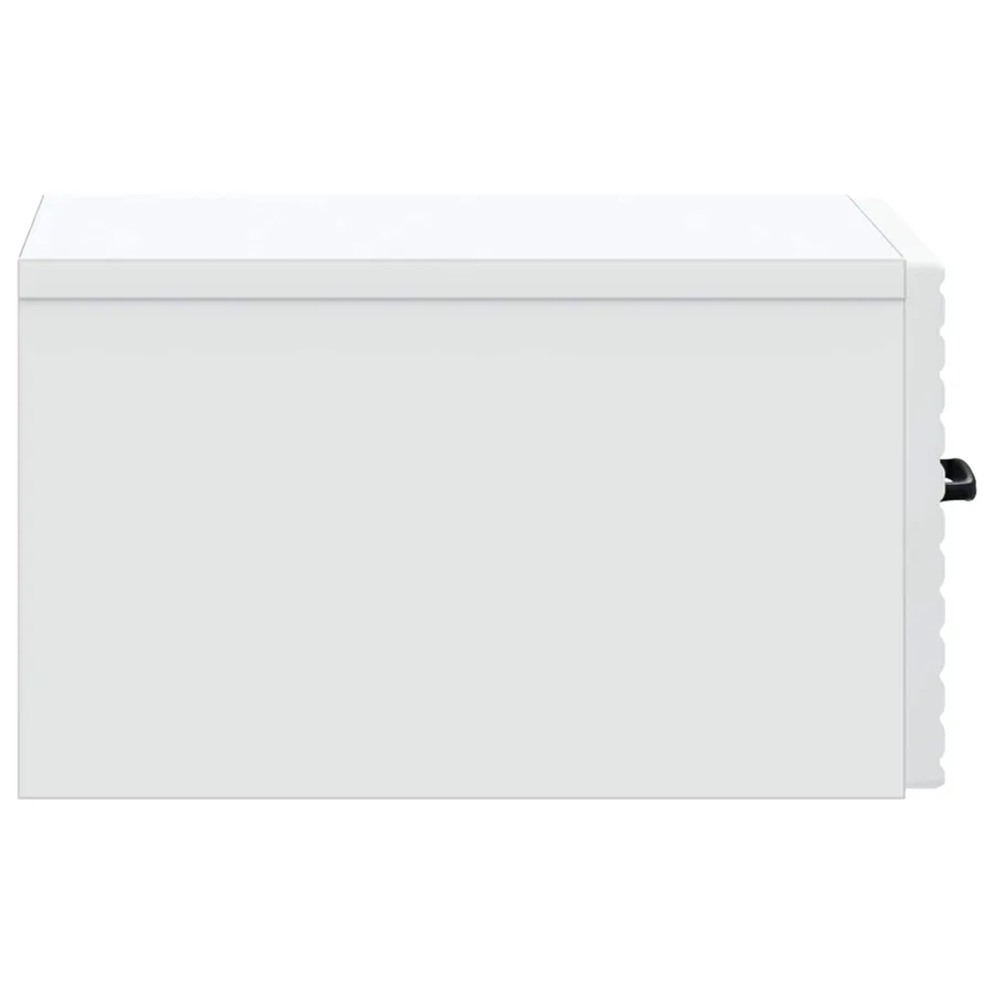 Cabinet de chevet mural avec tiroir Blanc 34,5 x 33 x 20 cm - 6