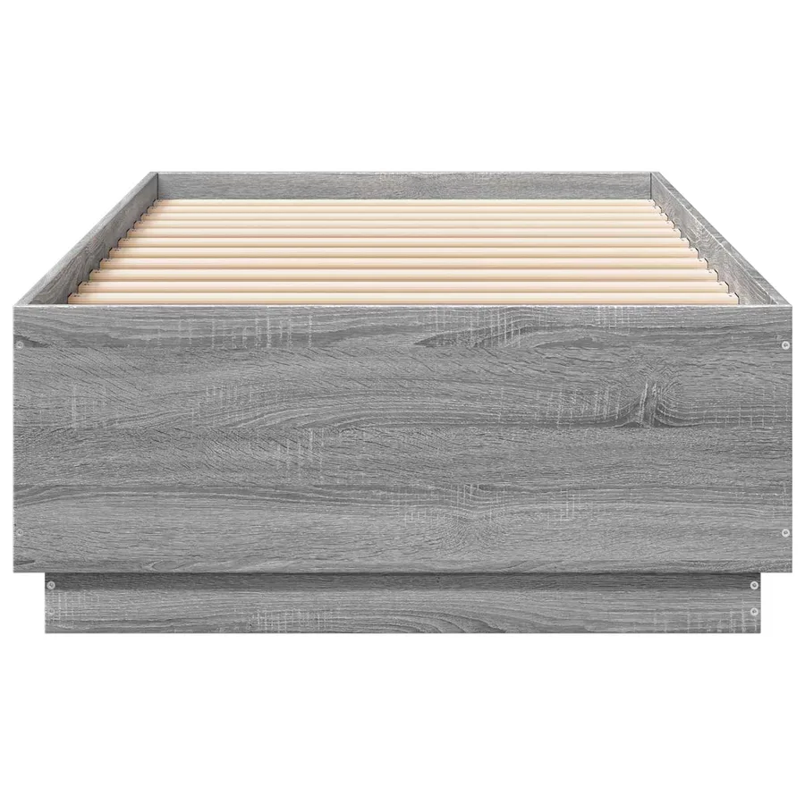 Cadre de lit Sonoma gris 80 x 200 cm Bois d'ingénierie - 4