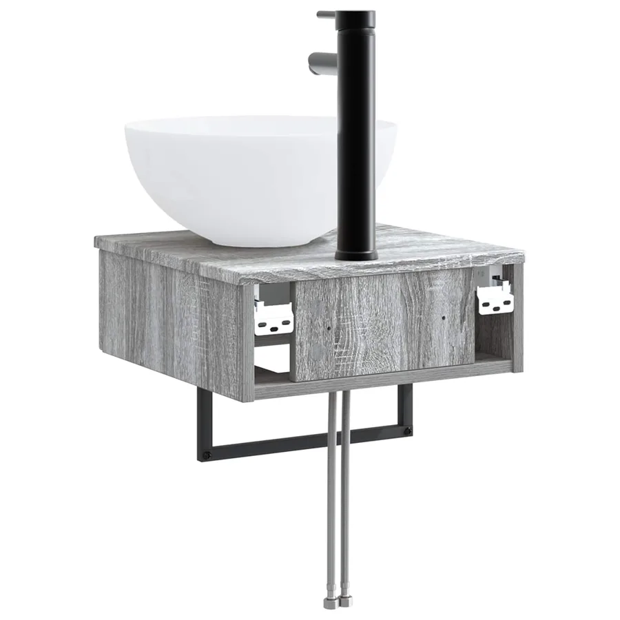 Basin de lavage mural Sonoma gris 40 x 41 x 40,5 cm - 5