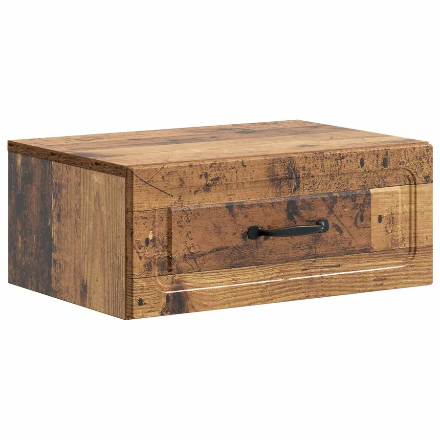Cabinet de chevet mural 2 pcs Bois ancien 49 x 34,5 x 20 cm - 5
