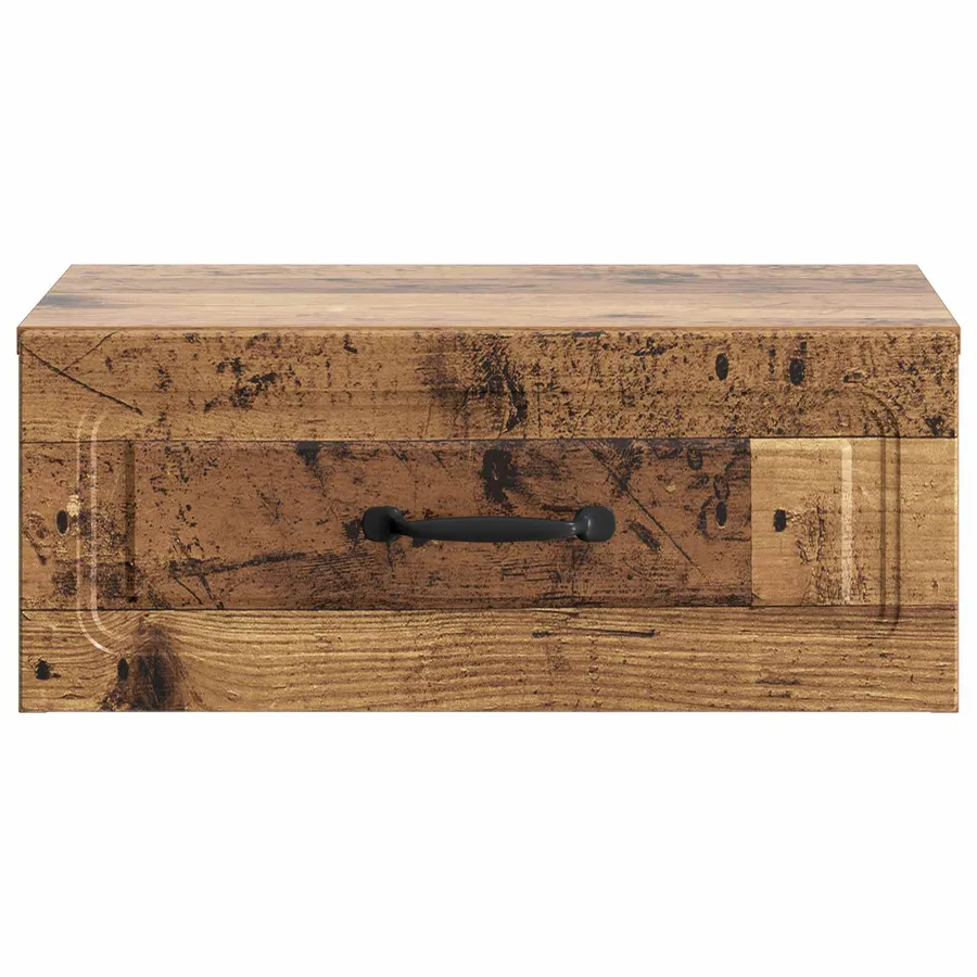Cabinet de chevet mural 2 pcs Bois ancien 49 x 34,5 x 20 cm - 7
