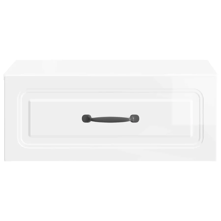 Cabinet de chevet mural 2 pcs Blanc brillant 49 x 34,5 x 20 cm - 7