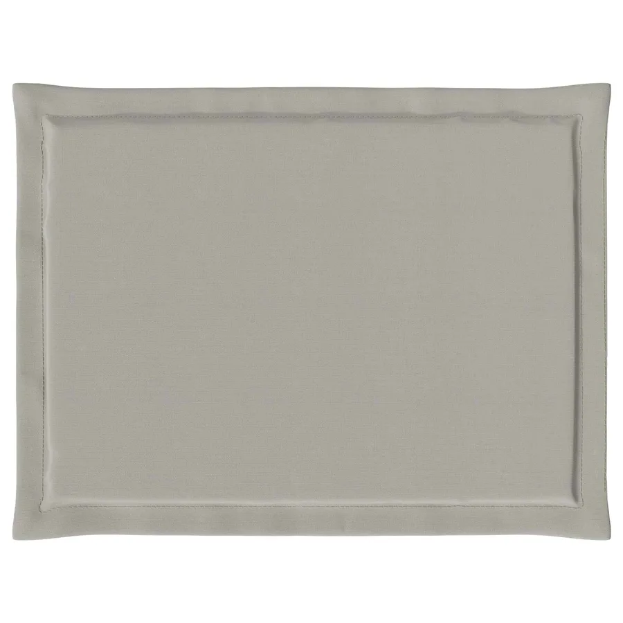Coussins de siège 4 pcs Gris clair 47 x 36 x 2 cm Polyester - 5