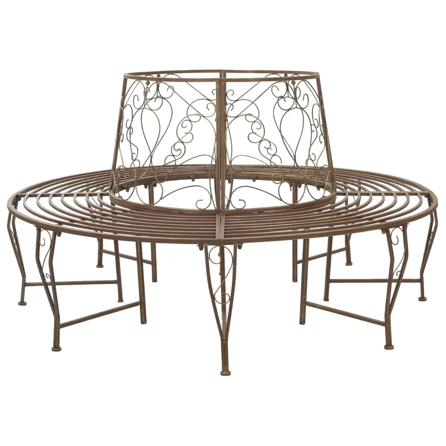 Banc d'Arbre 8-Nombre de places Ø 160 x 89 cm Acier