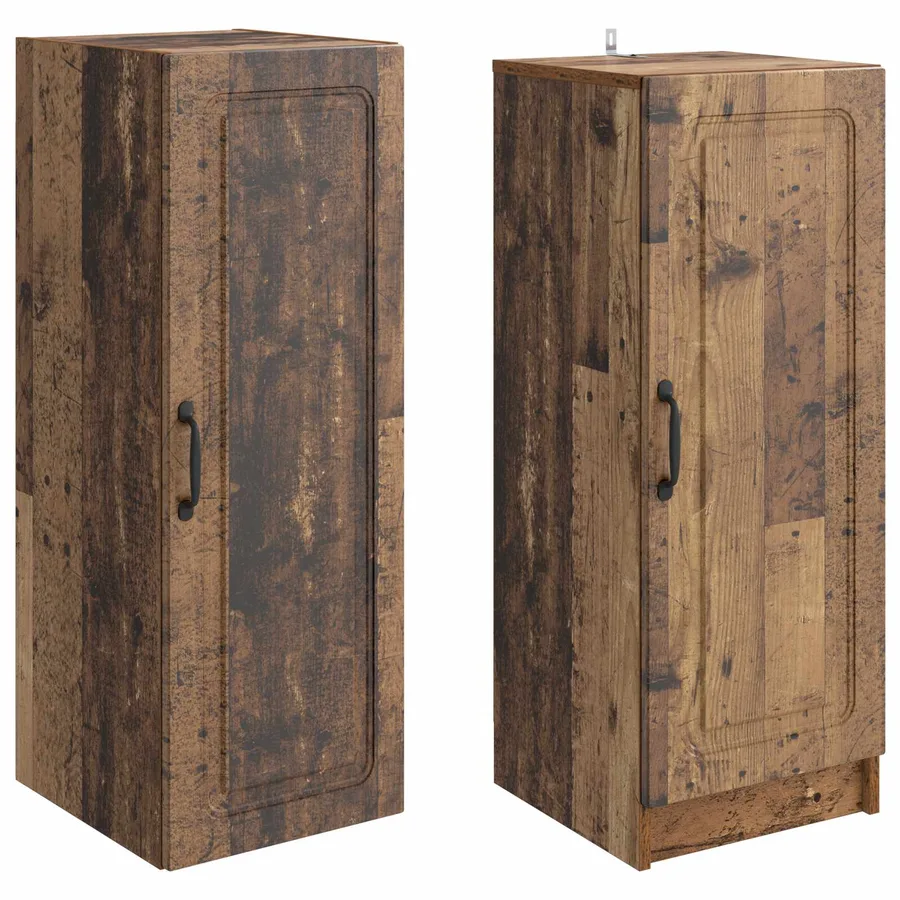 Ensemble de Meubles 2 pcs Bois ancien Bois d'ingénierie - 4