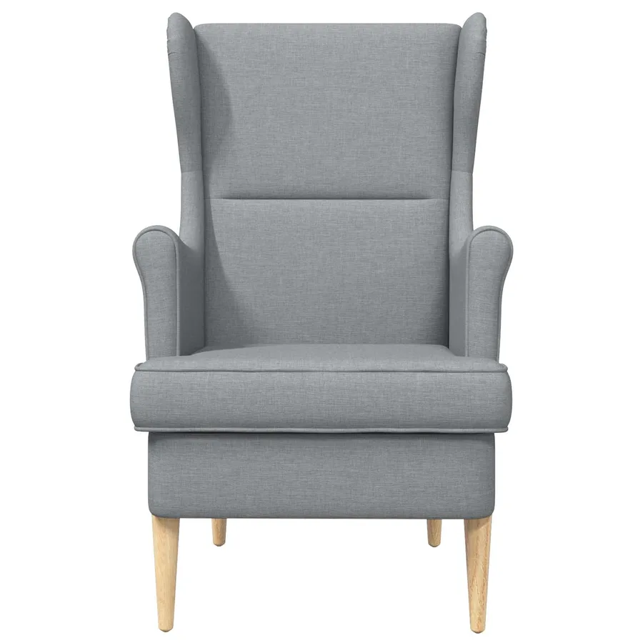 fauteuil Gris clair tissu - 4