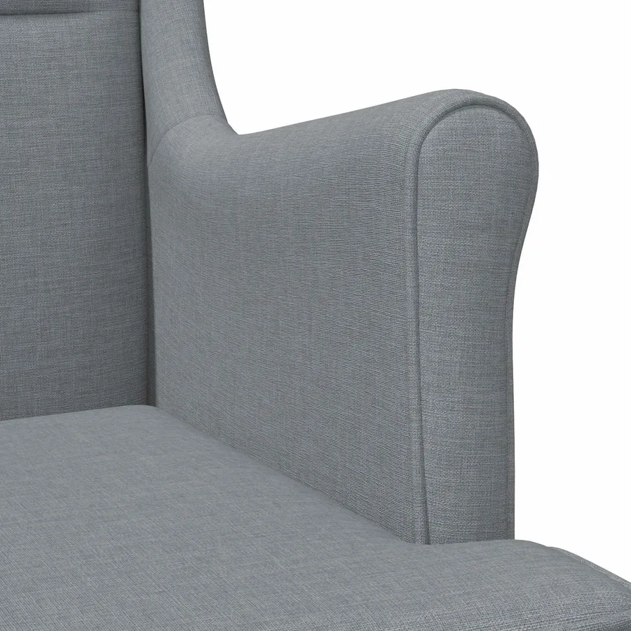 fauteuil Gris clair tissu - 7
