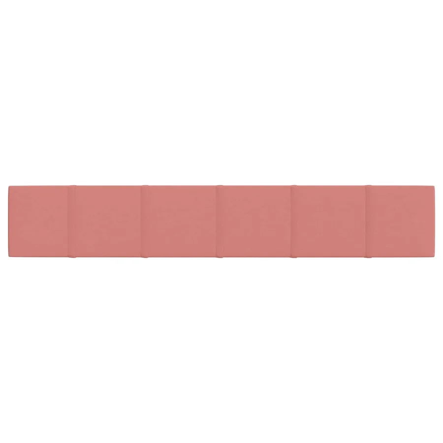 Tête de lit murale 12 pcs Rose 90 x 15 cm Velours - 4