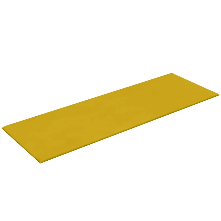 Tête de lit murale 12 pcs Jaune Velours - 3