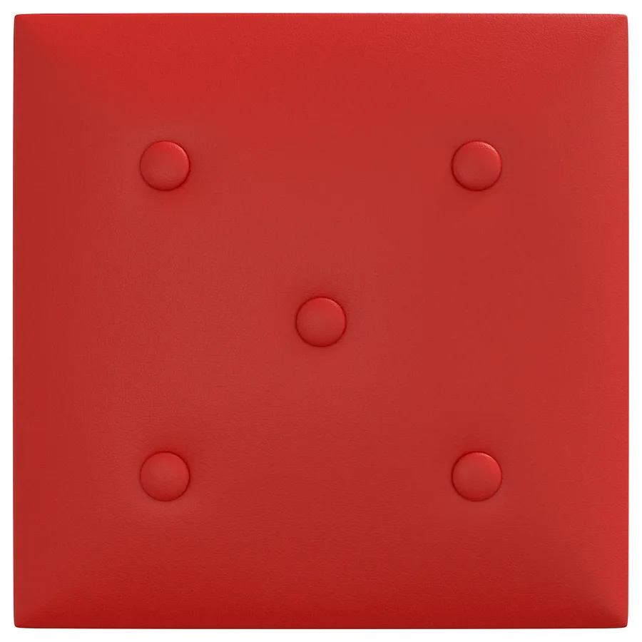 Tête de lit murale 12 pcs Bordeaux 30 x 30 cm Simili cuir - 4