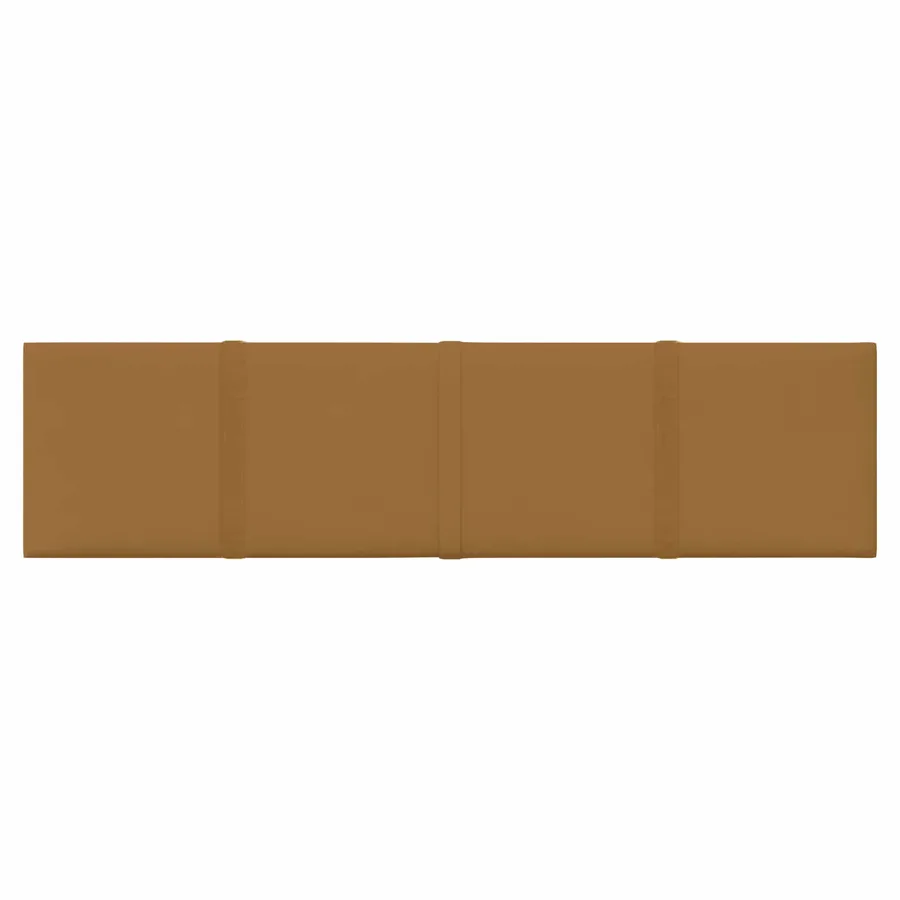 Tête de lit murale 12 pcs Marron 60 x 15 cm Velours - 4