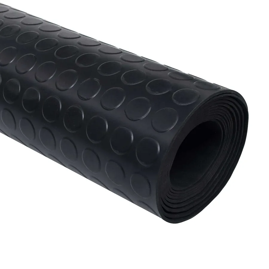 Tapis de sol Noir 1,5 x 4 m Caoutchouc - 3