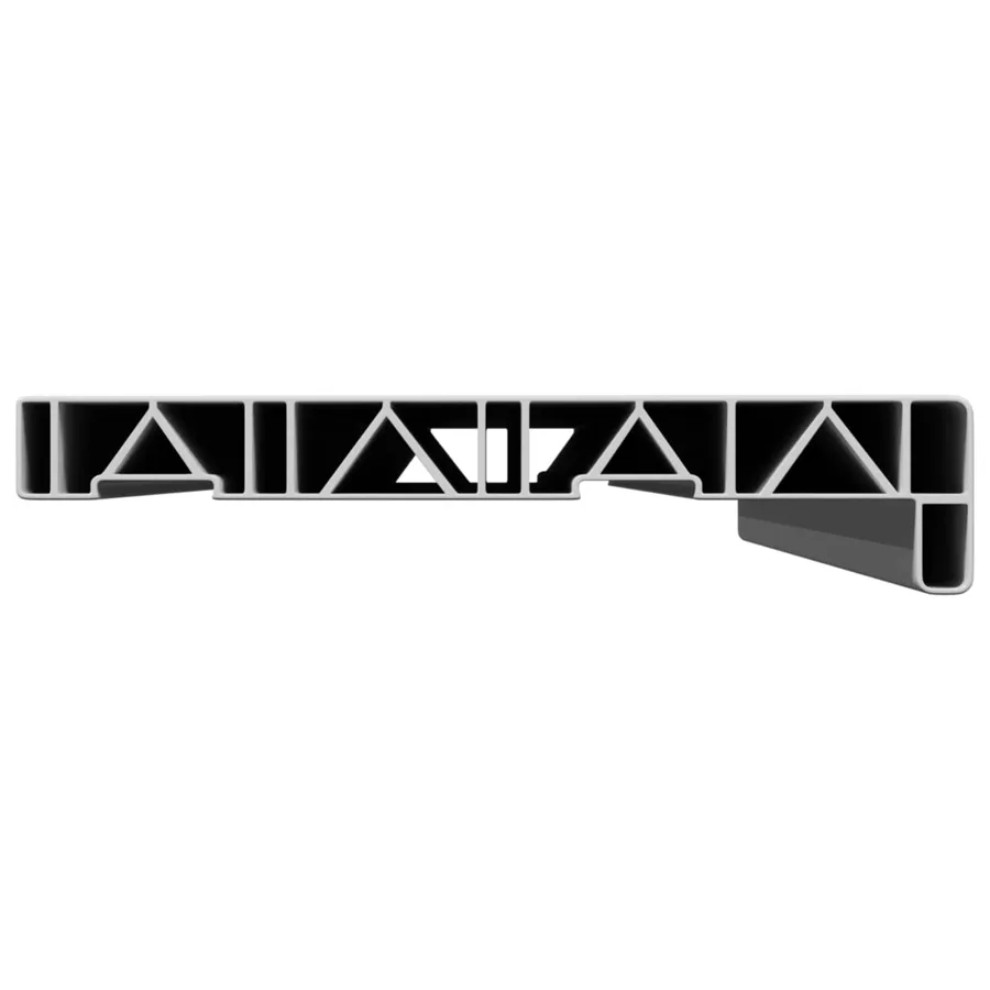 Appui de fenêtre Blanc 60 x 20 x 4,5 cm PVC - 4