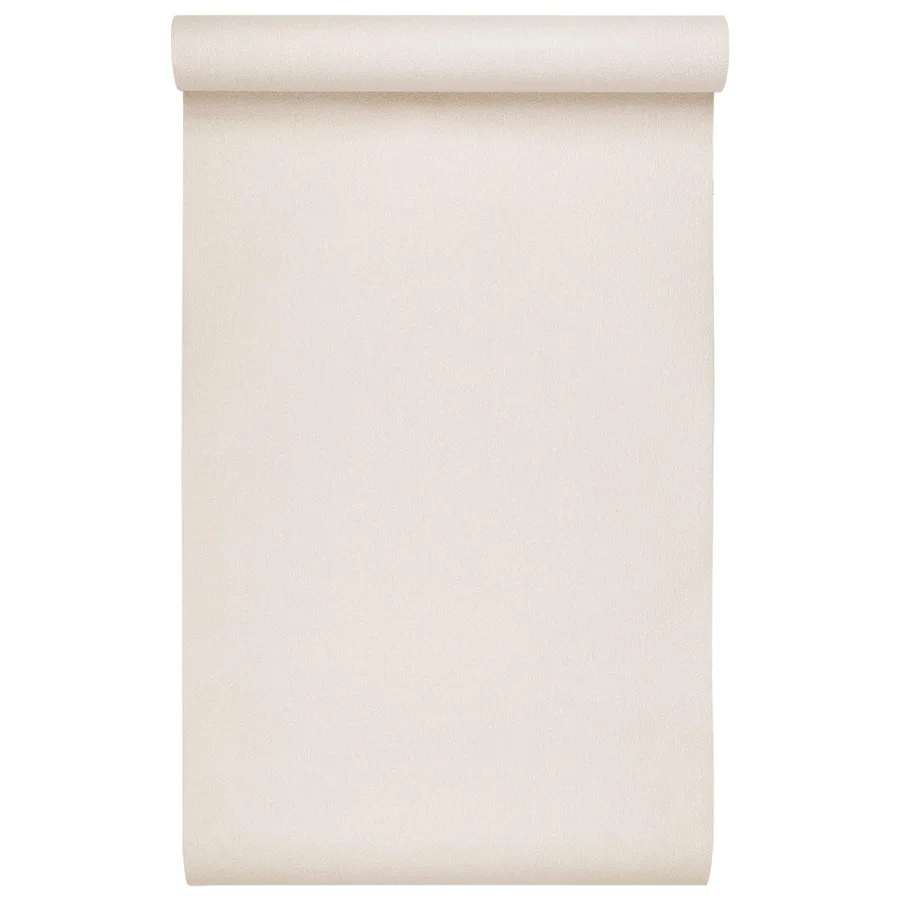 Papier peint 3D Solide Rayé Beige 10 x 0,53 m Tissu non tissé - 3