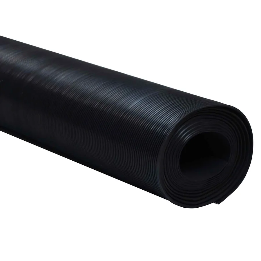 Tapis de sol Noir 1,5 x 4 m Caoutchouc - 3