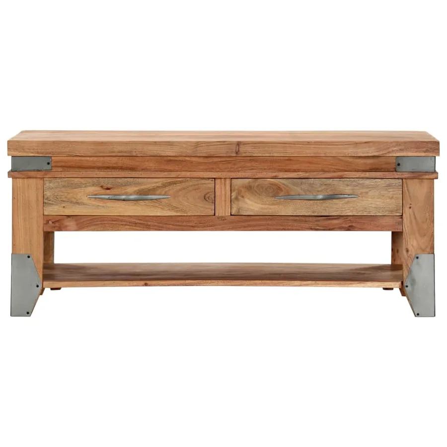 Table basse 110x52x45 cm Bois d'acacia solide - 2