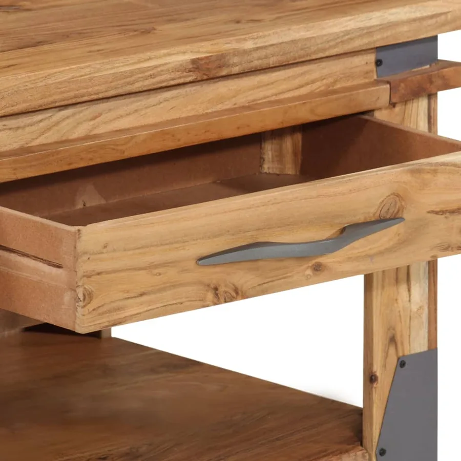 Table basse 110x52x45 cm Bois d'acacia solide - 7