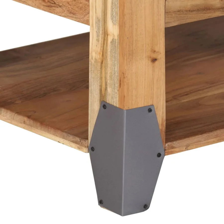 Table basse 110x52x45 cm Bois d'acacia solide - 8