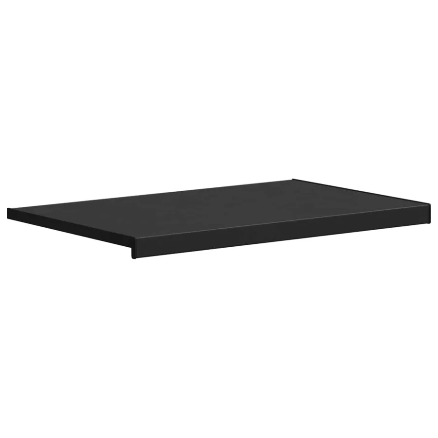 Appui de fenêtre Noir avec grain de bois 100 x 50 x 4,5 cm PVC - 3