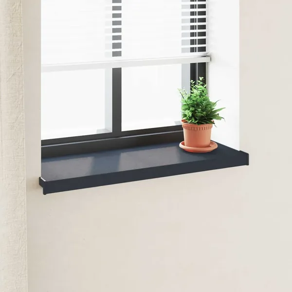 Appui de fenêtre Anthracite avec grain de bois PVC