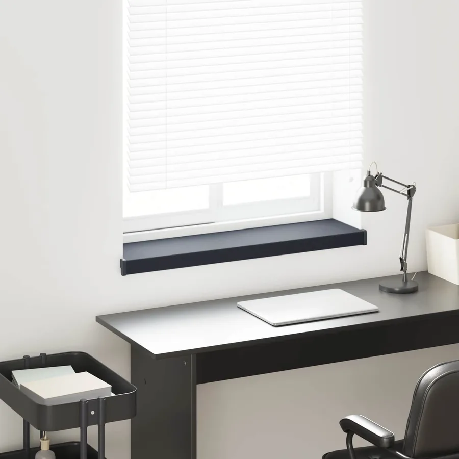 Appui de fenêtre Anthracite avec grain de bois PVC