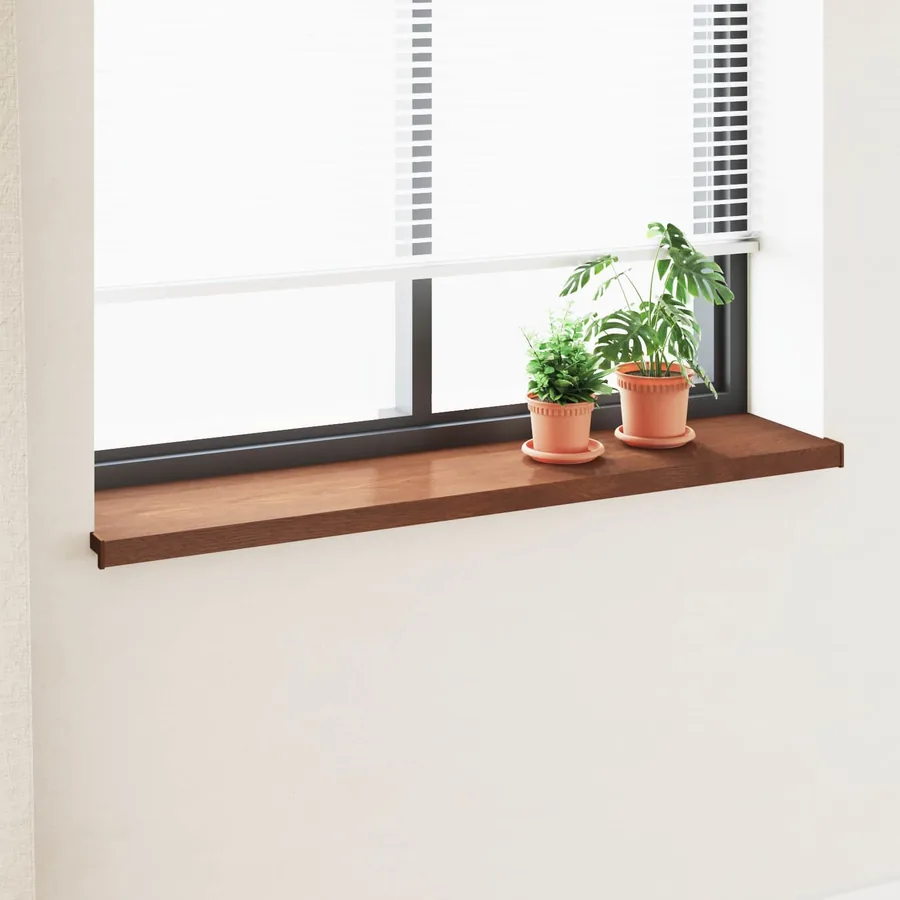 Appui de fenêtre Bois marron 120 x 35 x 4,5 cm PVC