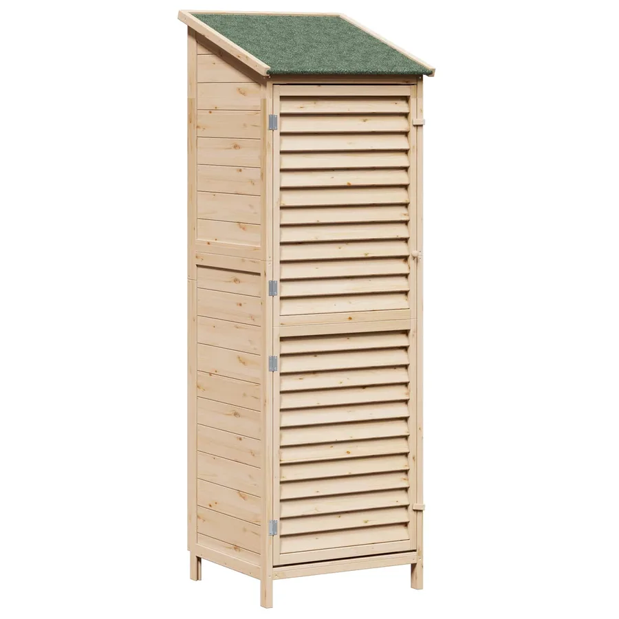 Abri de jardin Naturel 59 x 56 x 176 cm Bois de Sapin Massif - 2