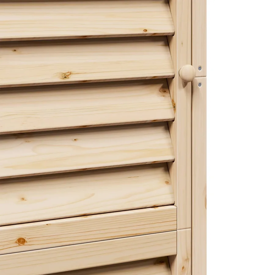 Abri de jardin Naturel 59 x 56 x 176 cm Bois de Sapin Massif - 9
