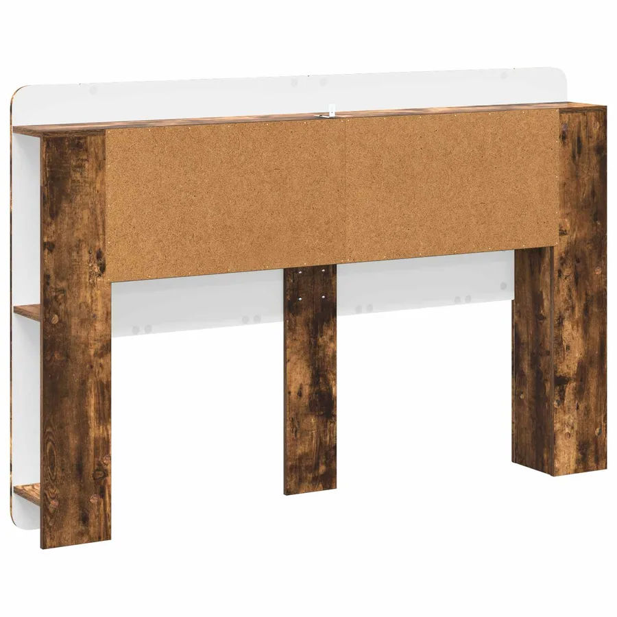 Cabinet de Tête de Lit Chêne fumé Bois d’ingénierie - 7