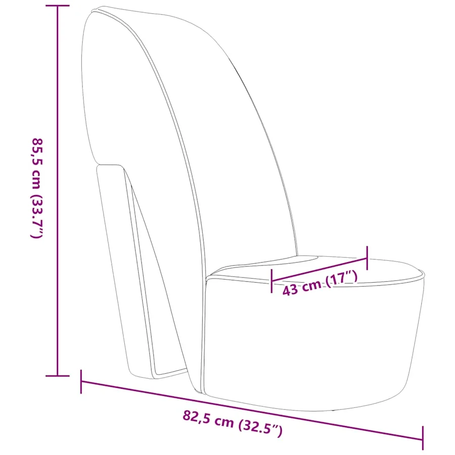 Chaise en forme de chaussure à talon haut Rouge Similicuir - 8