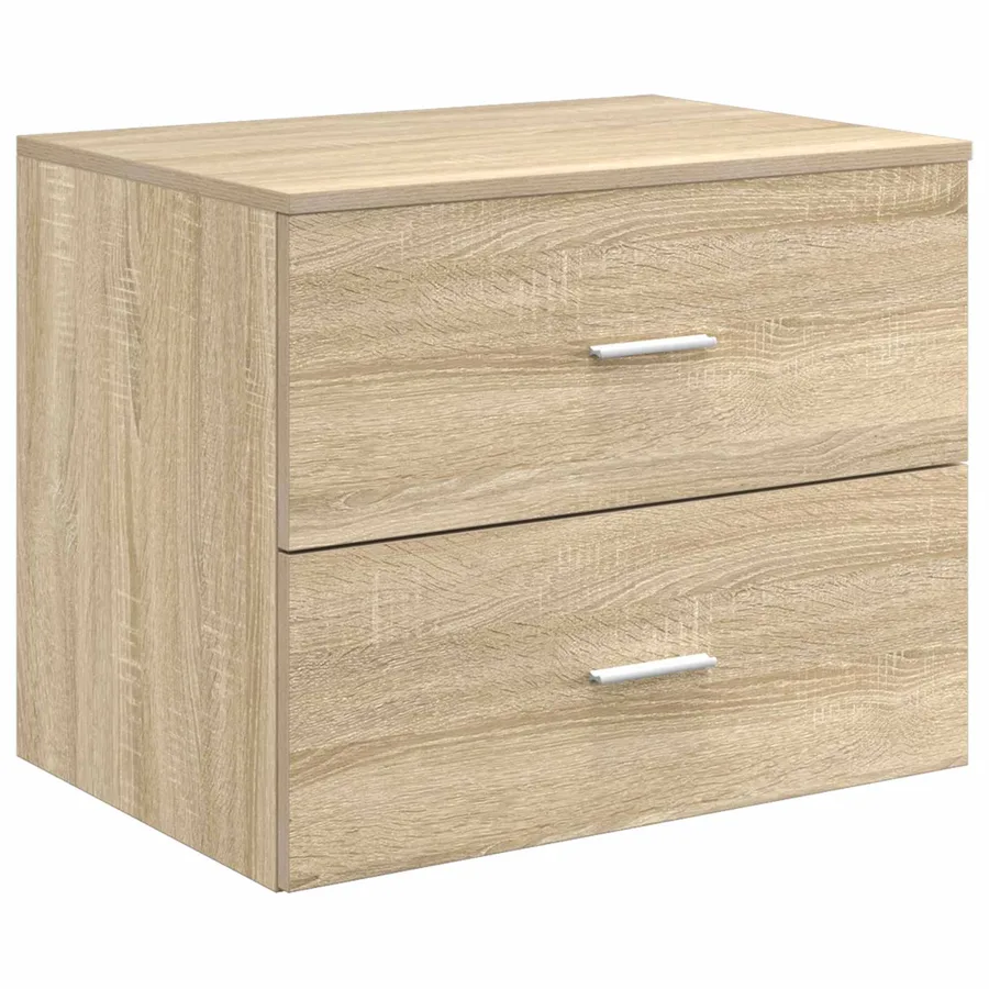 Ensemble de mobilier de salle de bain 5 pcs Chêne Sonoma - 6