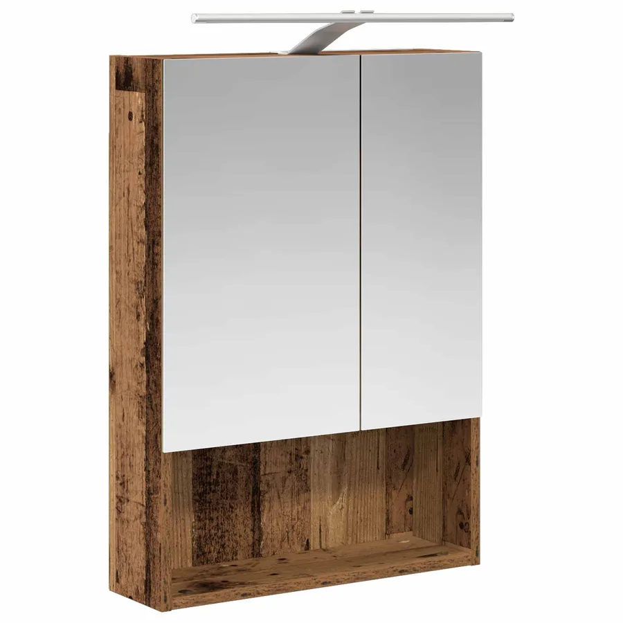 Ensemble de mobilier de salle de bain 5 pcs Bois ancien - 7