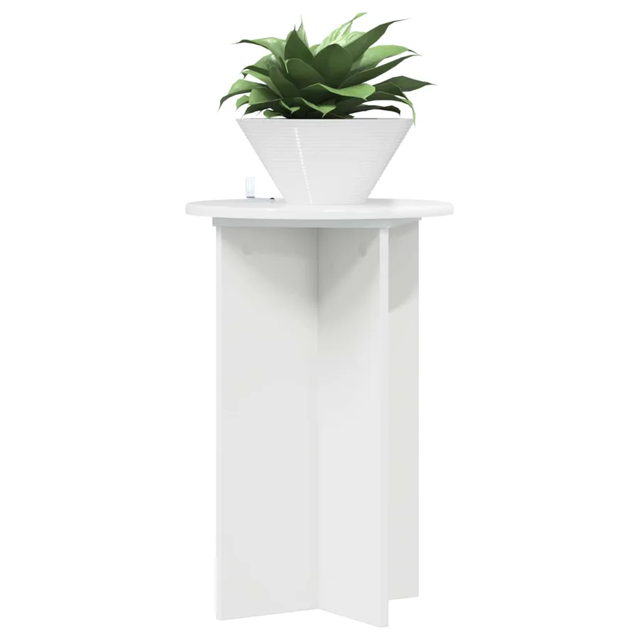 Support de Plante 2 pcs Blanc brillant Ø40 x 60 cm - 3