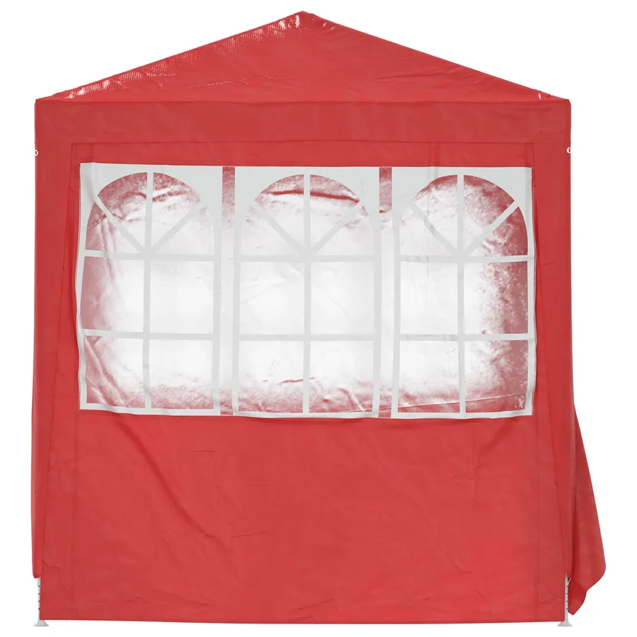 Tente de fête Rouge 200 x 200 x 240 cm PE et acier - 5