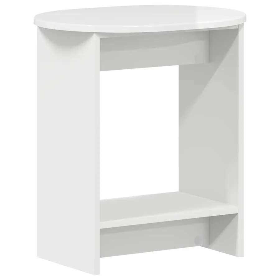Table d'appoint Blanc brillant 50 x 39,5 x 55 cm - 2