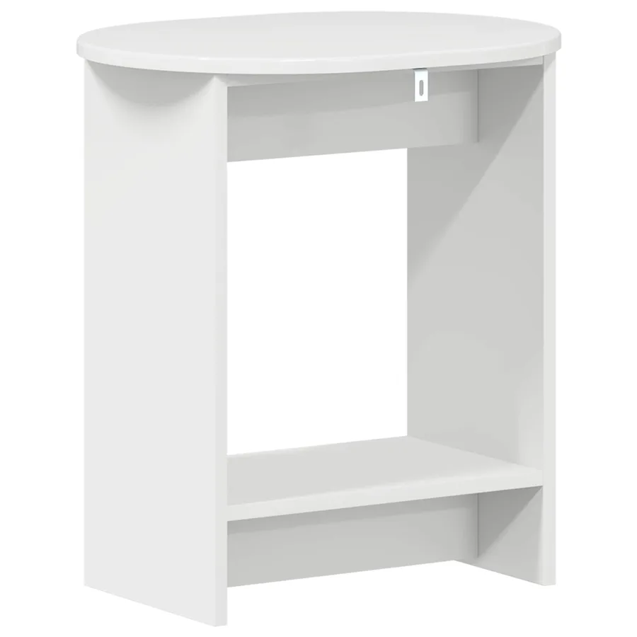 Table d'appoint Blanc brillant 50 x 39,5 x 55 cm - 6