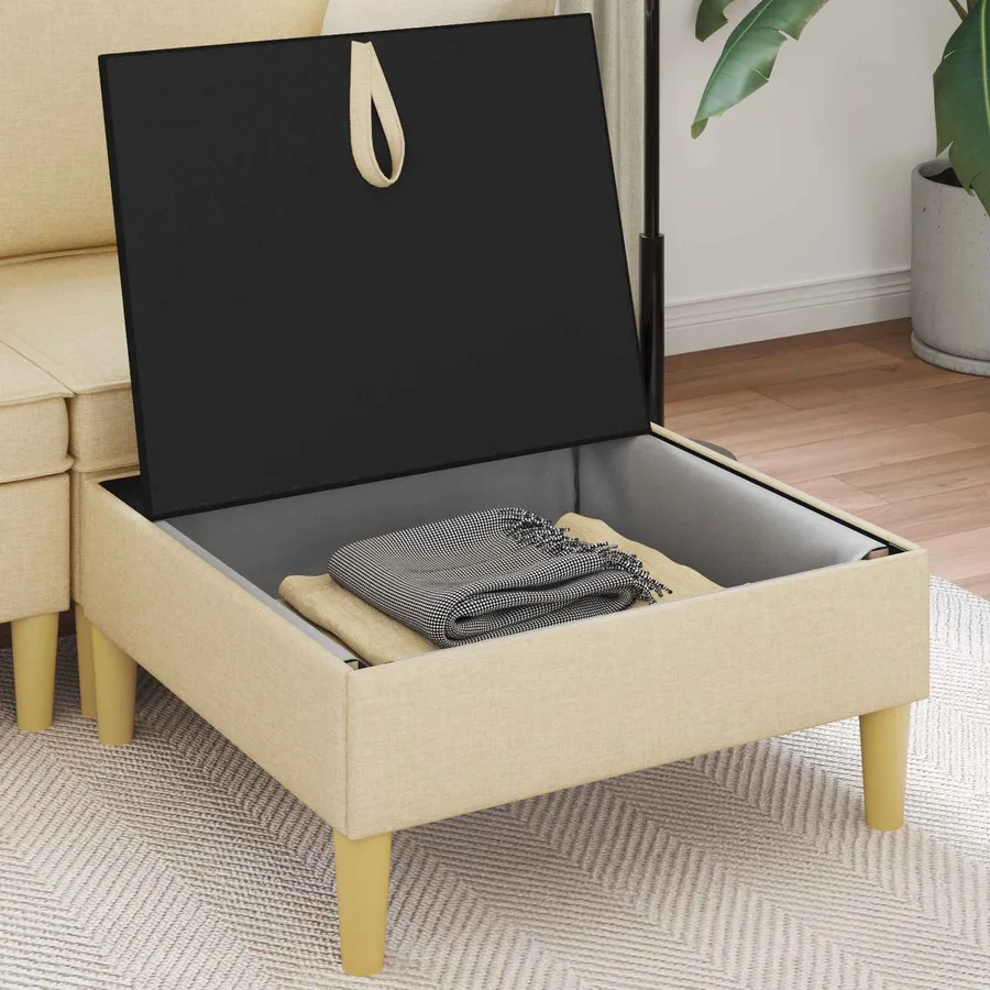 Sofa avec rangement Tissu - 3