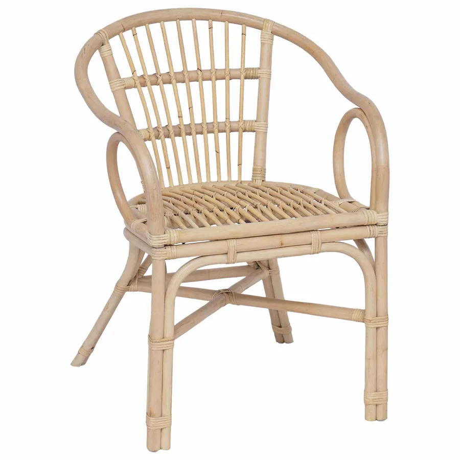 Chaise empilable Naturel 58 x 60 x 81 cm Rotin - 2