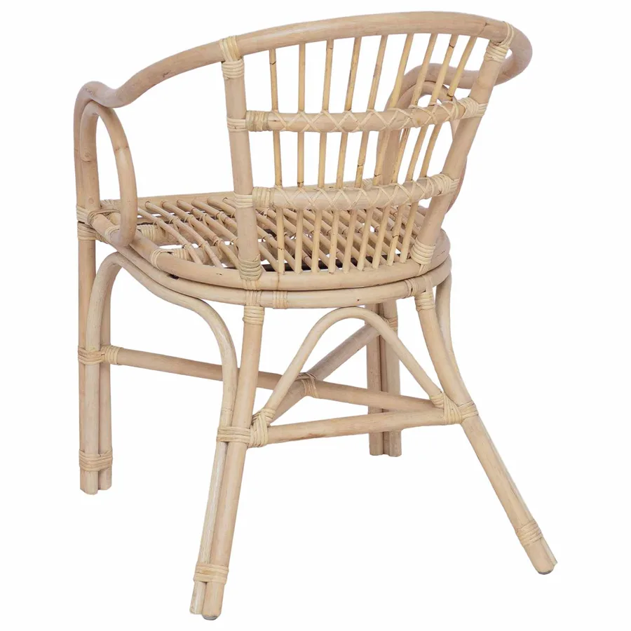 Chaise empilable Naturel 58 x 60 x 81 cm Rotin - 6