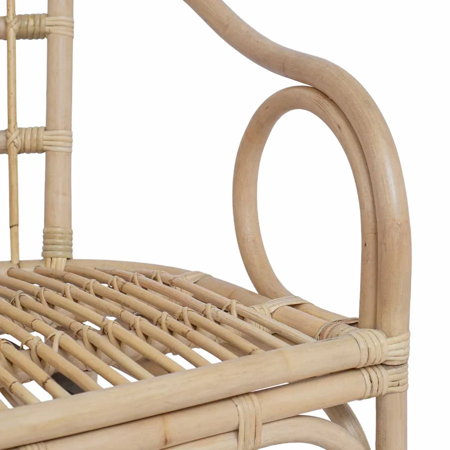 Chaise empilable Naturel 58 x 60 x 81 cm Rotin - 7
