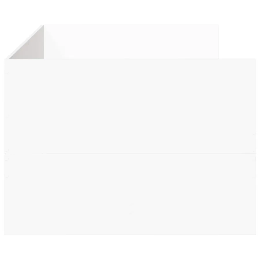 Lit d'appoint avec tiroir avec stockage Blanc Bois d'ingénierie - 4