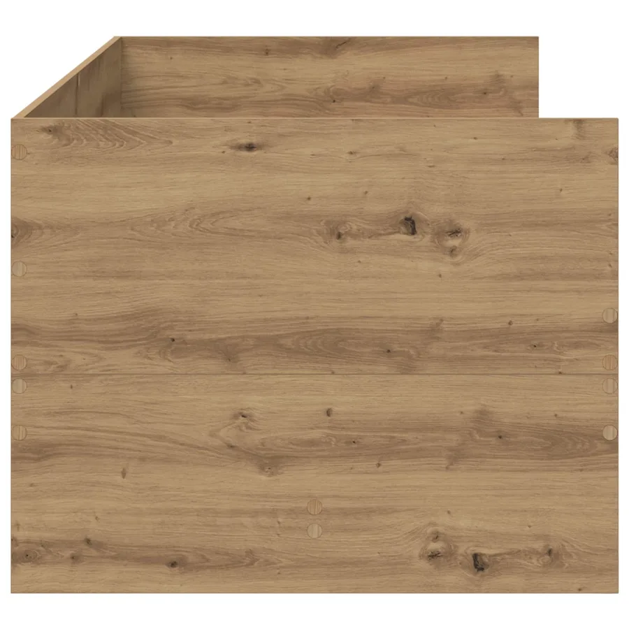 Lit d'appoint avec tiroir Chêne artisanal Bois d'ingénierie - 3