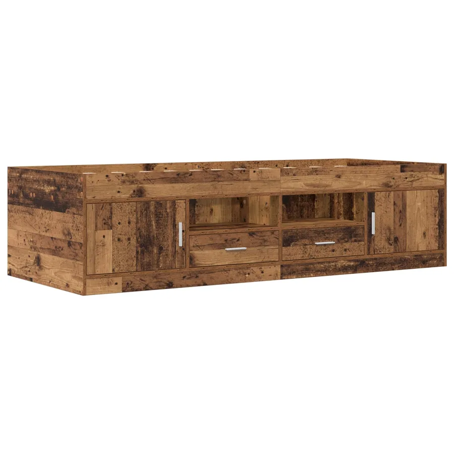 Cadre de lit avec rangement avec tiroir Bois ancien 80 x 200 cm - 2